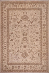 handmade Traditional Kafkaz Beige Tan Hand Knotted RECTANGLE 100% WOOL area rug 10 x 13